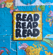 Load image into Gallery viewer, 25x25 “READ READ READ” Hand-Painted Sign CLEARANCE