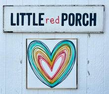 Load image into Gallery viewer, 25x25 Heart Hand-Painted Sign