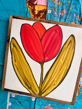 Load image into Gallery viewer, 13x13 NEW flowers Hand-Painted Sign