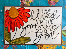 Load image into Gallery viewer, RESTOCKED! 25x37 “goodness of God” Hand-Painted Sign