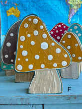 Load image into Gallery viewer, -NEW!- stand alone- wood mushroom cutouts