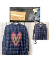 Load image into Gallery viewer, NEW- LARGE Fall Heart button up long sleeve