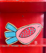 Load image into Gallery viewer, 7x7 NEW stand alone birdie cutout blocks LARGE