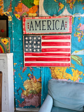 Load image into Gallery viewer, NEW! 17x49 “America” Hand-Painted Sign