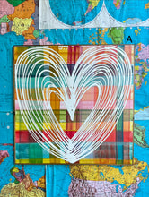 Load image into Gallery viewer, 37x37 RESTOCKED! Plaid Heart Hand-Painted Sign