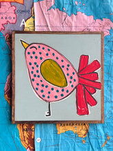 Load image into Gallery viewer, 10.5x10.5 NEW Spring Bird Hand-Painted Signs