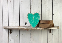 Load image into Gallery viewer, 7x7 stand or hang solid hearts wood cutout blocks