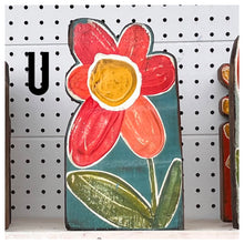 Load image into Gallery viewer, 6x10.5 stand alone scalloped - wood flower cutout blocks