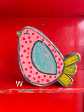 Load image into Gallery viewer, 7x7 NEW stand alone birdie cutout blocks LARGE