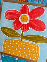 Load image into Gallery viewer, 13x13 NEW flowers Hand-Painted Sign