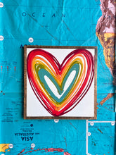 Load image into Gallery viewer, 13x13 Hand-Painted Heart Sign