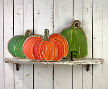 Load image into Gallery viewer, 11x14 NEW stand or hang solid pumpkin wood cutout blocks