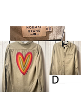 Load image into Gallery viewer, NEW- MEDIUM Fall Heart button up long sleeve