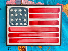 Load image into Gallery viewer, 13x17 NEW American Flag Hand-Painted Sign