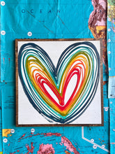 Load image into Gallery viewer, 17x17 Hand-Painted Heart Sign