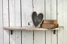 Load image into Gallery viewer, 7x7 stand or hang solid hearts wood cutout blocks