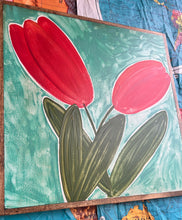 Load image into Gallery viewer, 21x21 NEW flowers Hand-Painted Sign