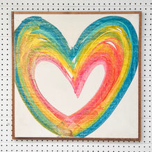 Load image into Gallery viewer, 25x25 Heart Hand-Painted Sign