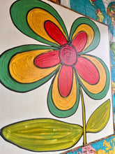 Load image into Gallery viewer, 37x37 NEW Flower Hand-Painted Sign