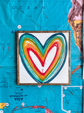 Load image into Gallery viewer, 13x13 Hand-Painted Heart Sign
