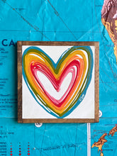 Load image into Gallery viewer, 9x9 Hand-Painted Heart Sign