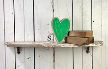 Load image into Gallery viewer, 7x7 stand or hang solid hearts wood cutout blocks