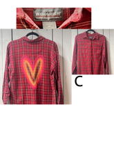 Load image into Gallery viewer, NEW- MEDIUM Fall Heart button up long sleeve