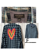 Load image into Gallery viewer, NEW- LARGE Fall Heart button up long sleeve