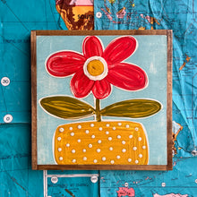 Load image into Gallery viewer, 13x13 NEW flowers Hand-Painted Sign