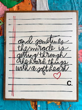 Load image into Gallery viewer, 19x23 NEW “…A Soft Heart” Hand-Painted Sign