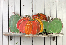 Load image into Gallery viewer, 11x14 NEW stand or hang solid pumpkin wood cutout blocks