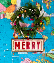 Load image into Gallery viewer, NEW “merry” 10x25 Hand-Painted Sign