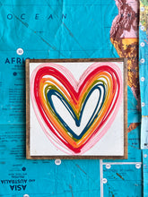 Load image into Gallery viewer, 13x13 Hand-Painted Heart Sign