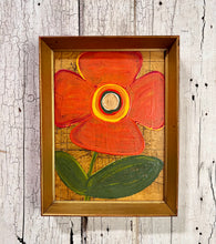 Load image into Gallery viewer, 10x13 FLOWER Hand-Painted Sign in a wooden frame
