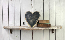 Load image into Gallery viewer, 7x7 stand or hang solid hearts wood cutout blocks