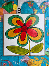 Load image into Gallery viewer, 37x37 NEW Flower Hand-Painted Sign