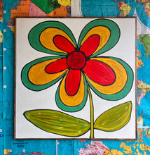 Load image into Gallery viewer, 37x37 NEW Flower Hand-Painted Sign
