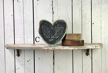 Load image into Gallery viewer, 7x7 stand or hang solid hearts wood cutout blocks