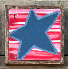 Load image into Gallery viewer, 6x6 NEW! Patriotic Star Hand-Painted Signs