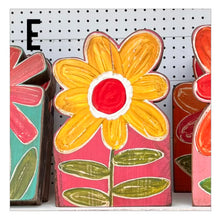 Load image into Gallery viewer, 10x15 stand alone scalloped - wood flower cutout blocks