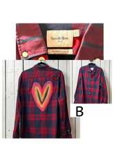 Load image into Gallery viewer, NEW- X-LARGE Fall Heart button up long sleeve