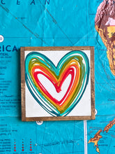 Load image into Gallery viewer, 9x9 Hand-Painted Heart Sign