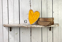 Load image into Gallery viewer, 7x7 stand or hang solid hearts wood cutout blocks
