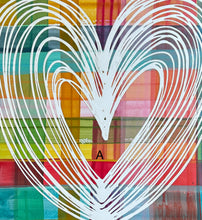 Load image into Gallery viewer, 37x37 RESTOCKED! Plaid Heart Hand-Painted Sign