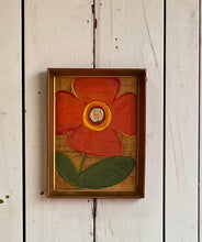 Load image into Gallery viewer, 10x13 NEW! Hand-Painted Flower in a reclaimed wooden frame