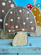 Load image into Gallery viewer, -NEW!- stand alone- wood mushroom cutouts
