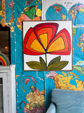 Load image into Gallery viewer, 37x37 NEW Flower Hand-Painted Sign