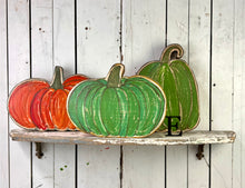 Load image into Gallery viewer, 11x14 NEW stand or hang solid pumpkin wood cutout blocks