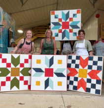 Load image into Gallery viewer, IN-PERSON 37x37 hand painted barn quilt class on Saturday, June 20th 9:30 am.