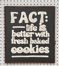 Load image into Gallery viewer, CLEARANCE 15x17 “fresh baked cookies” hand-painted sign